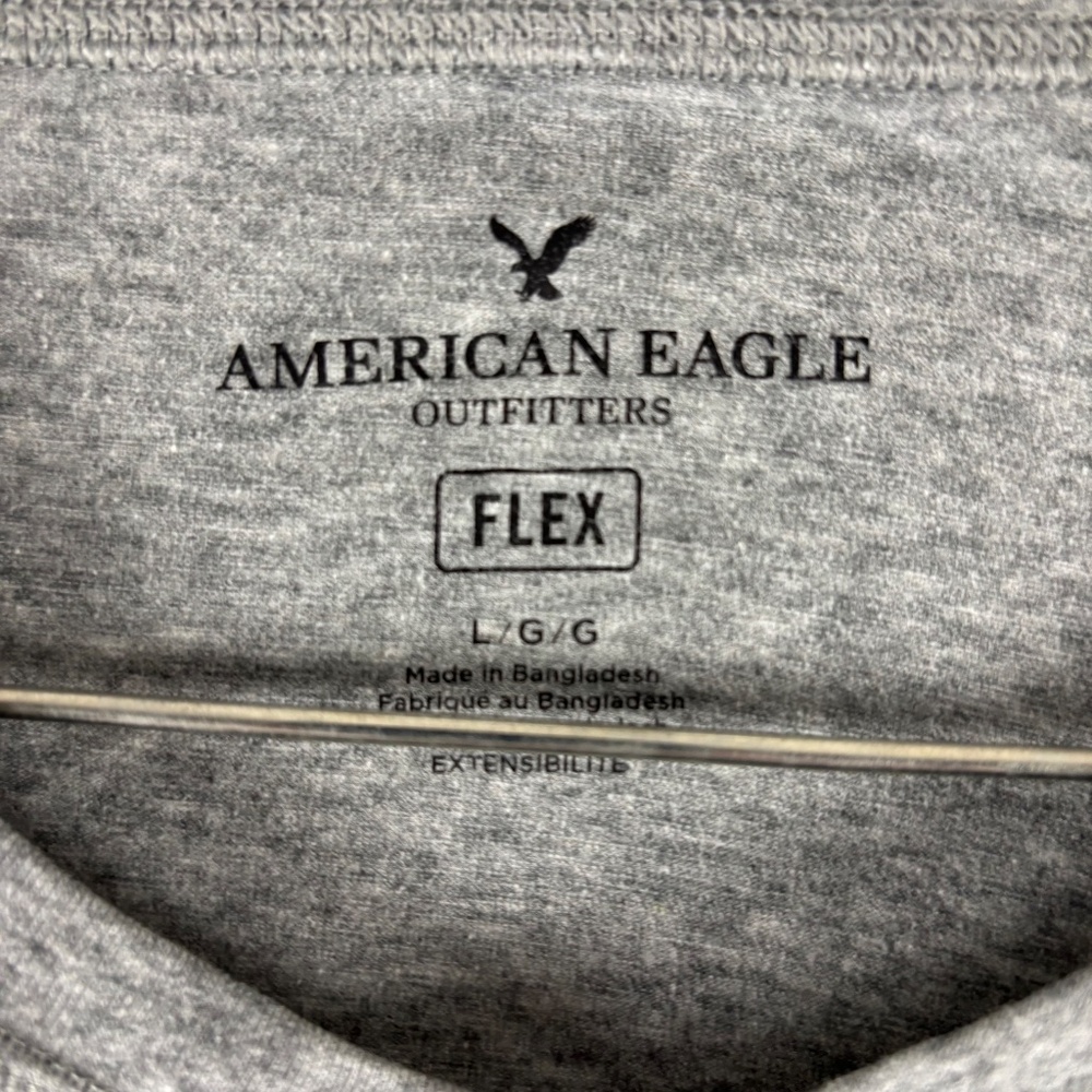 American Eagle Outfitters, Flex, Men’s Shirt, Size L, Gray - Picture 5 of 12